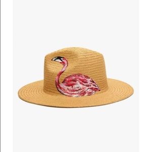 ONIA Rosa Panama hat- flamingo